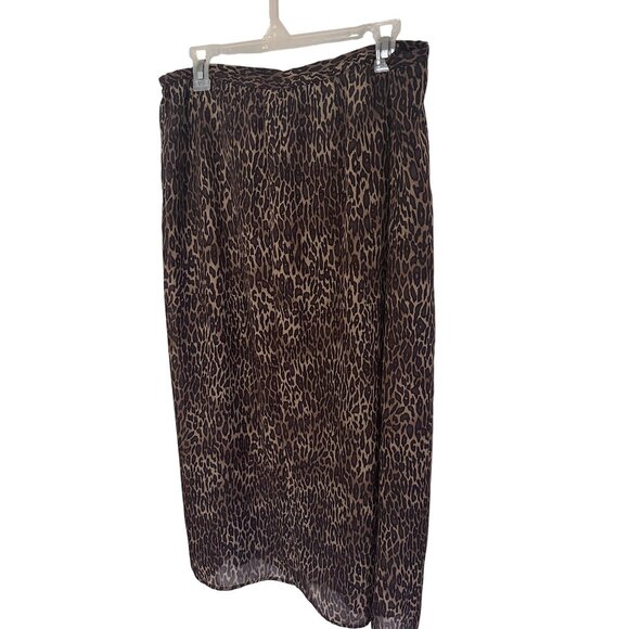 Requirements brown and black leopard print skirt size XL - Picture 4 of 7